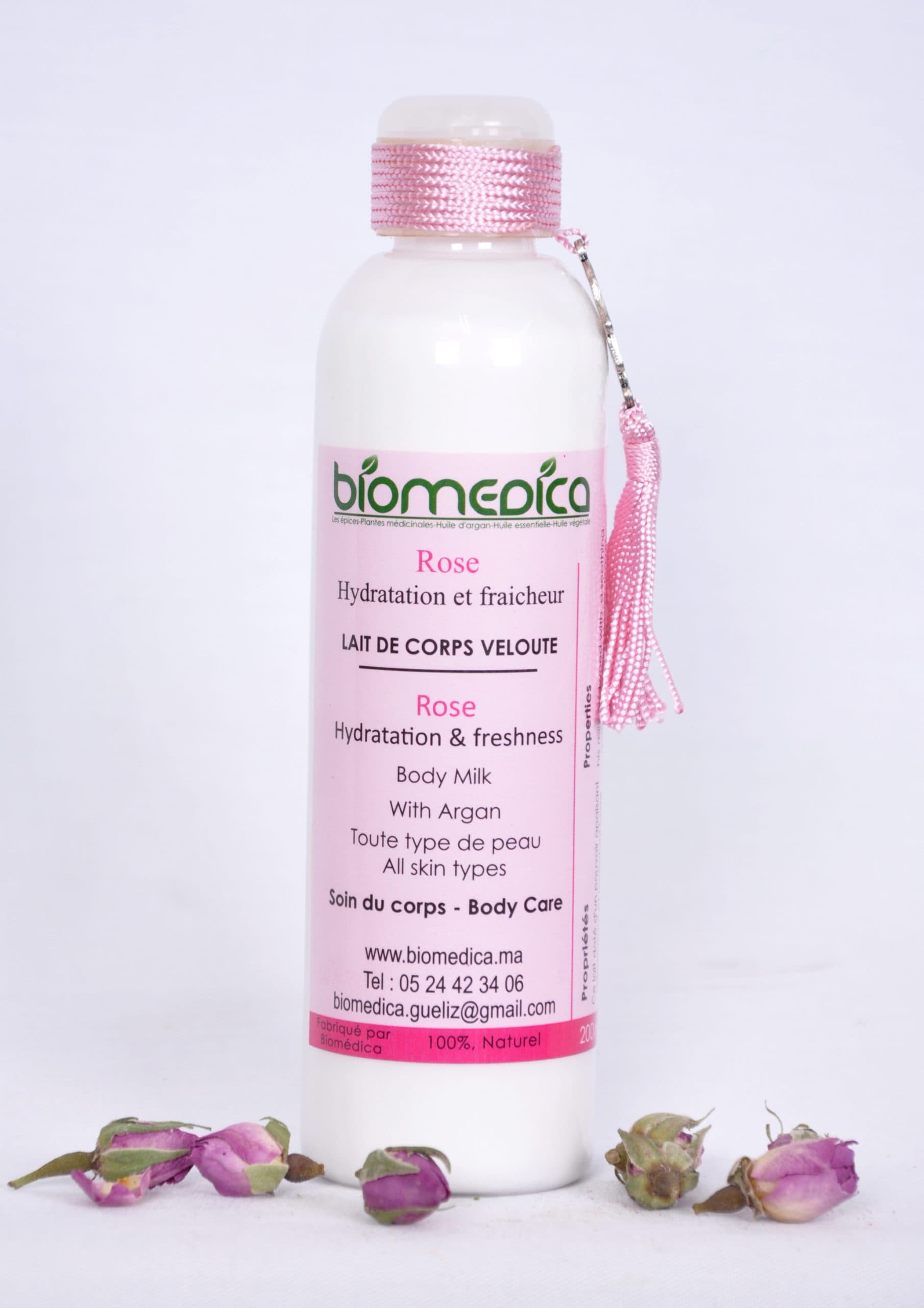 Biomedica - Lait crémeux à la rose - 200ML