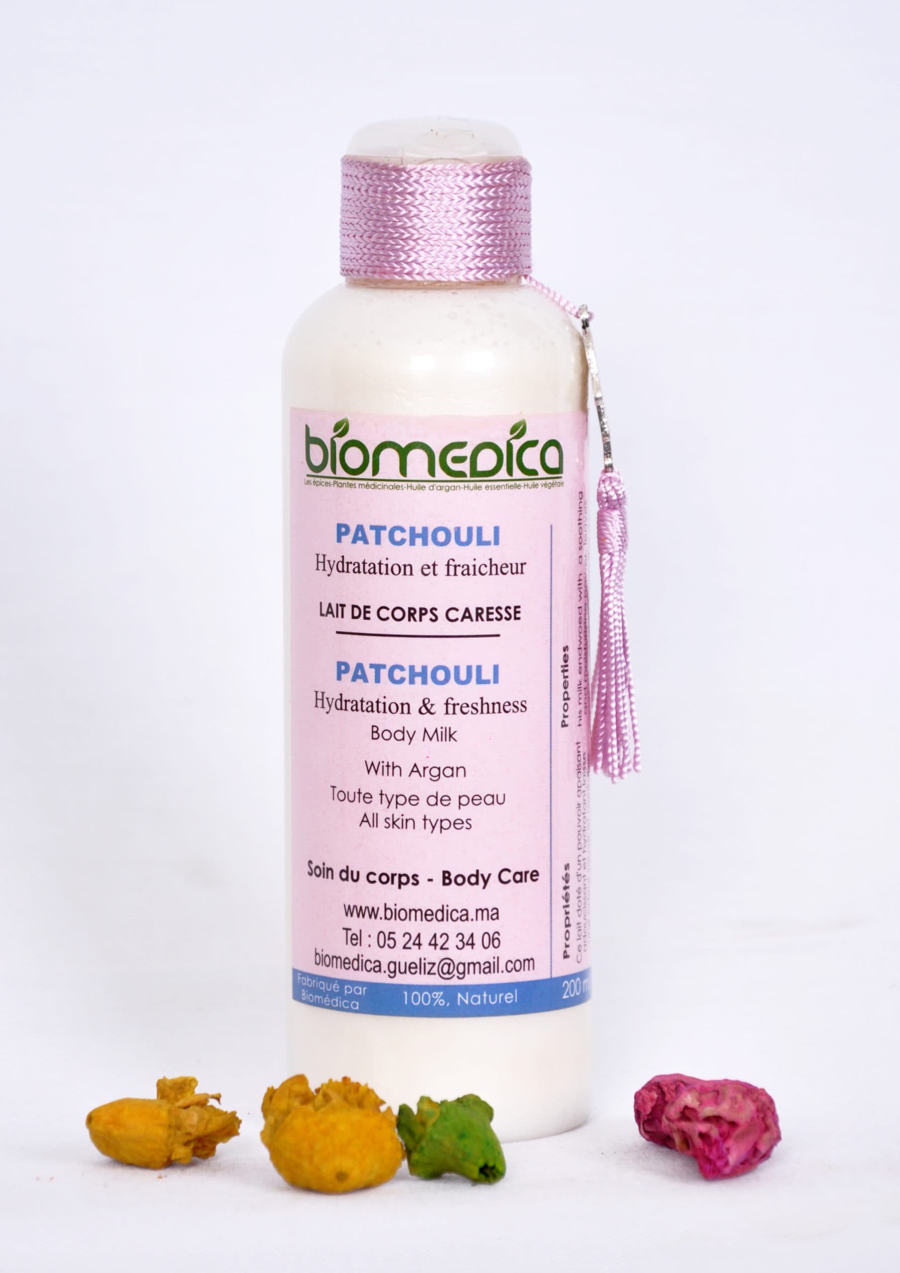Biomedica - Lait corporel rafraichissant patchouli - 200ML