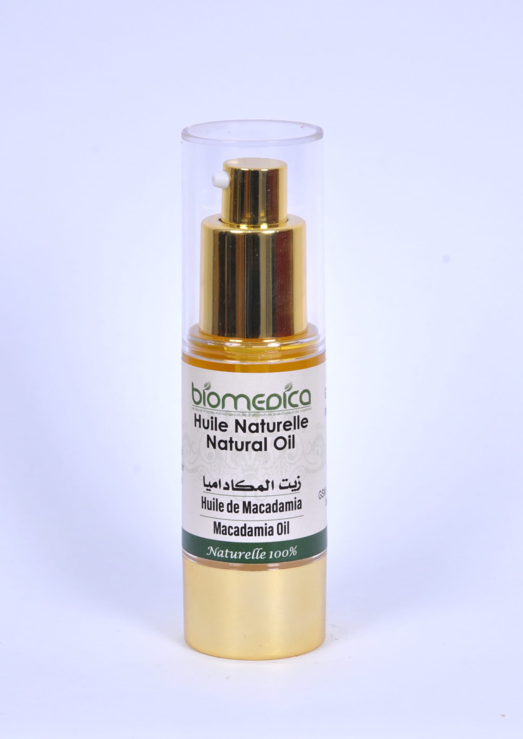 Biomedica - HUILE VÉGÉTALE DE MACADAMIA-60ML