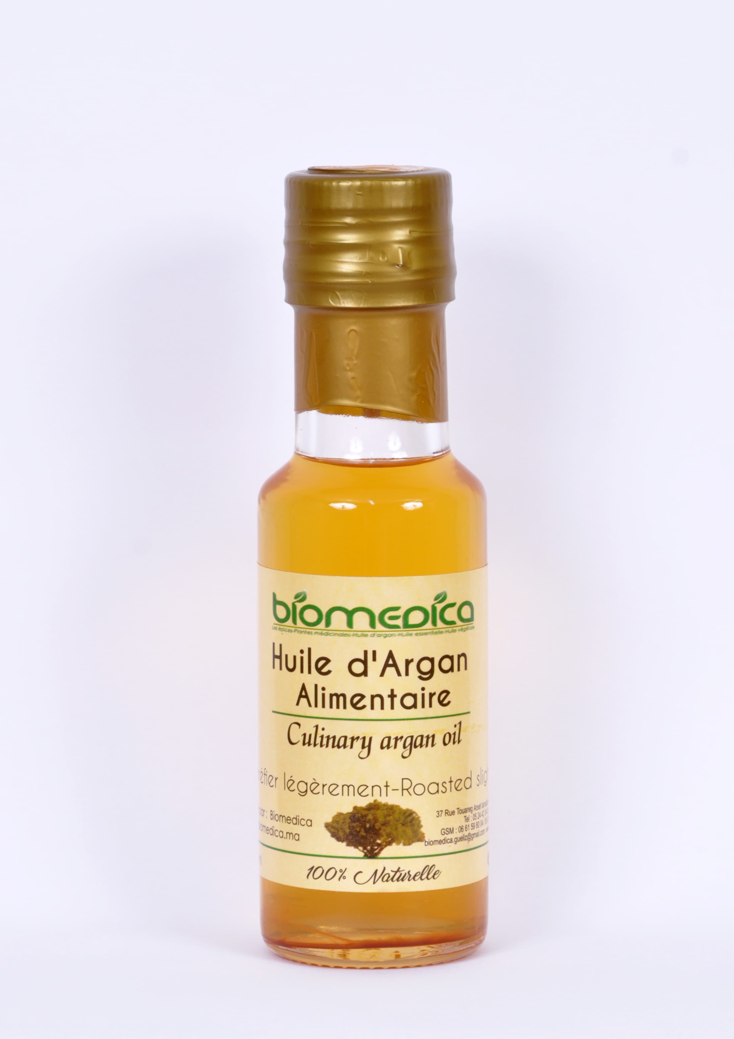Biomedica - Huile d'Argan Alimentaire 100ML