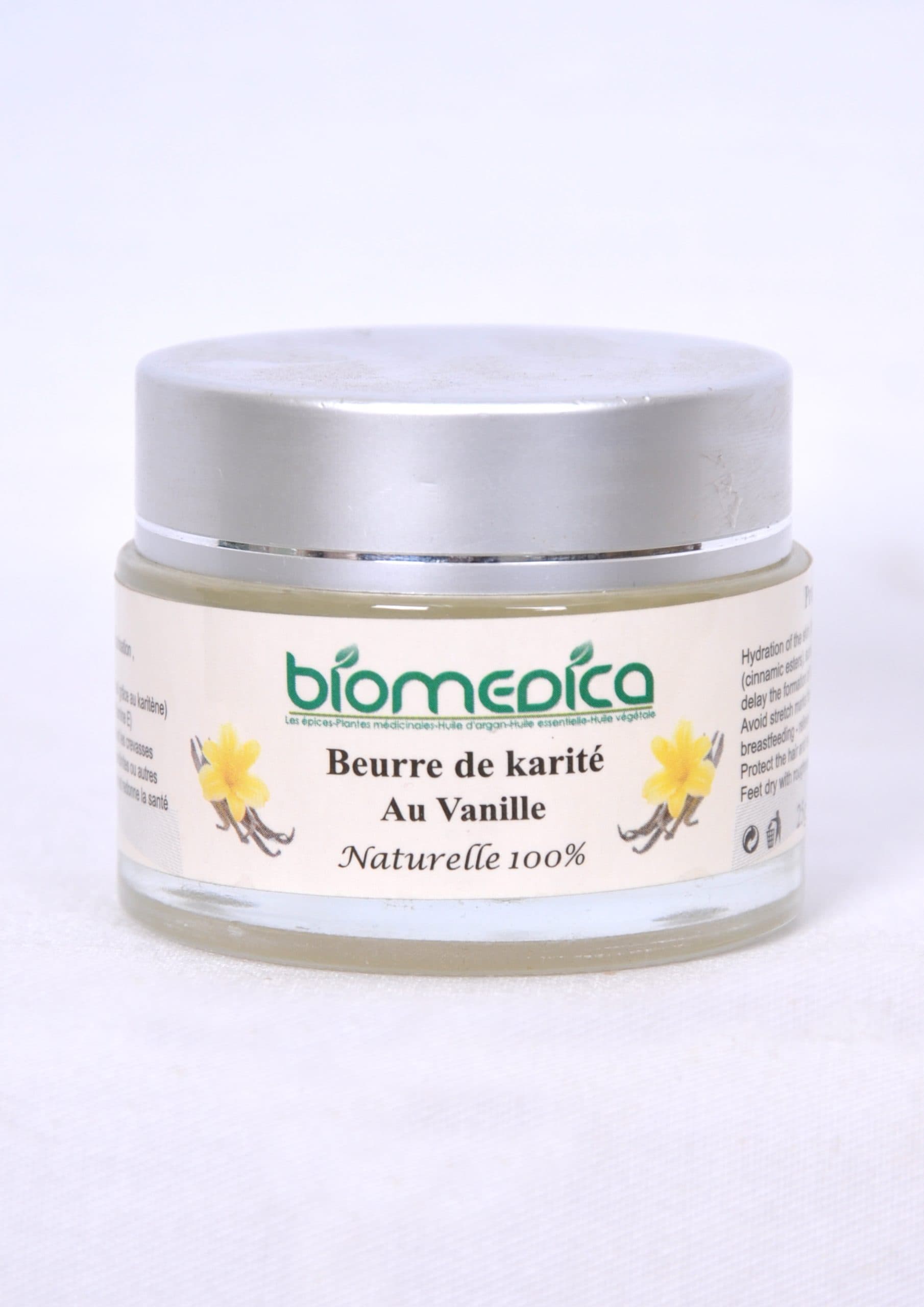 Crème pieds réparatrice au beurre de karité et vanille -25G