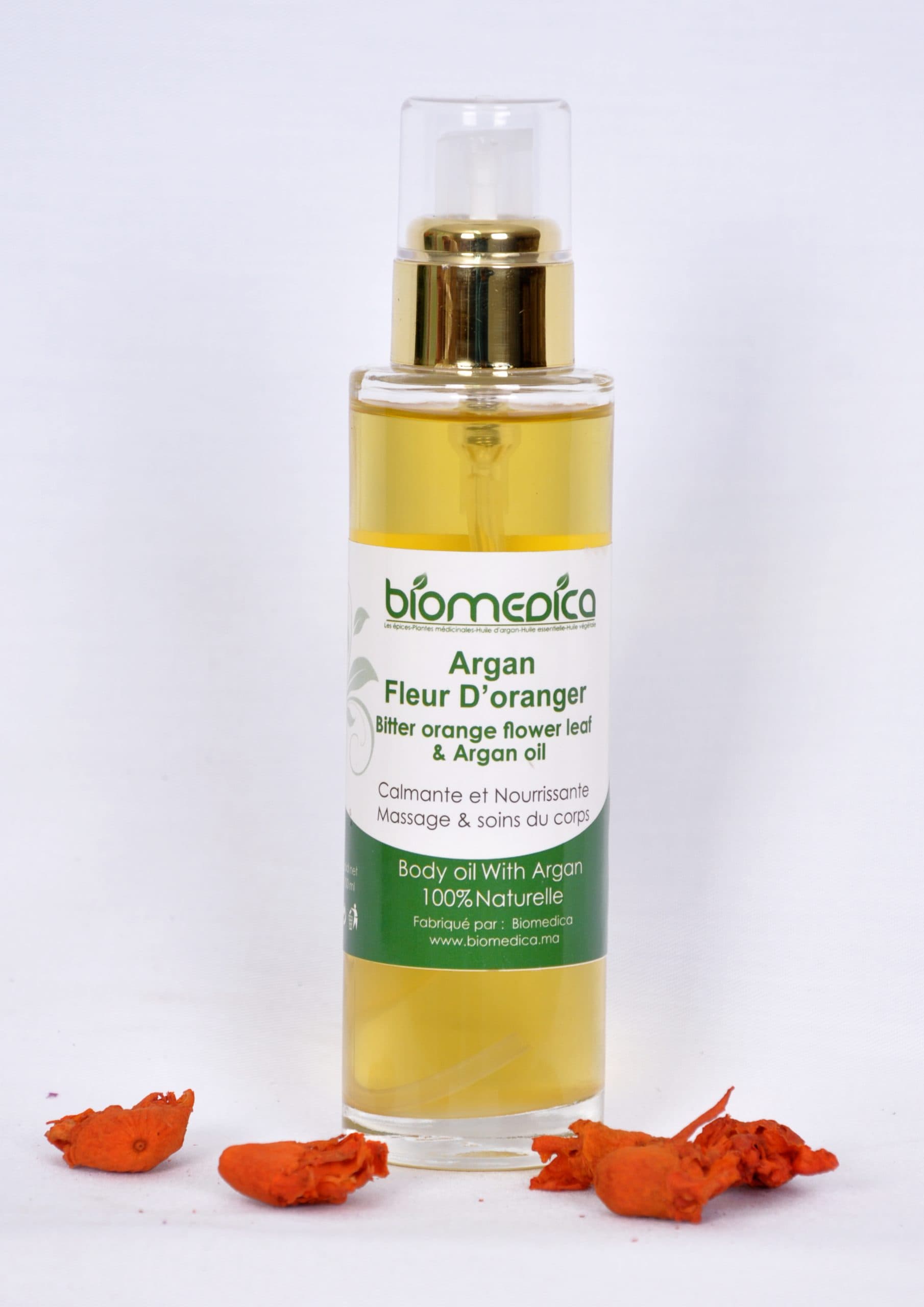 Huile précieuse à l’huile d’Argan et la fleur d’oranger-100ML