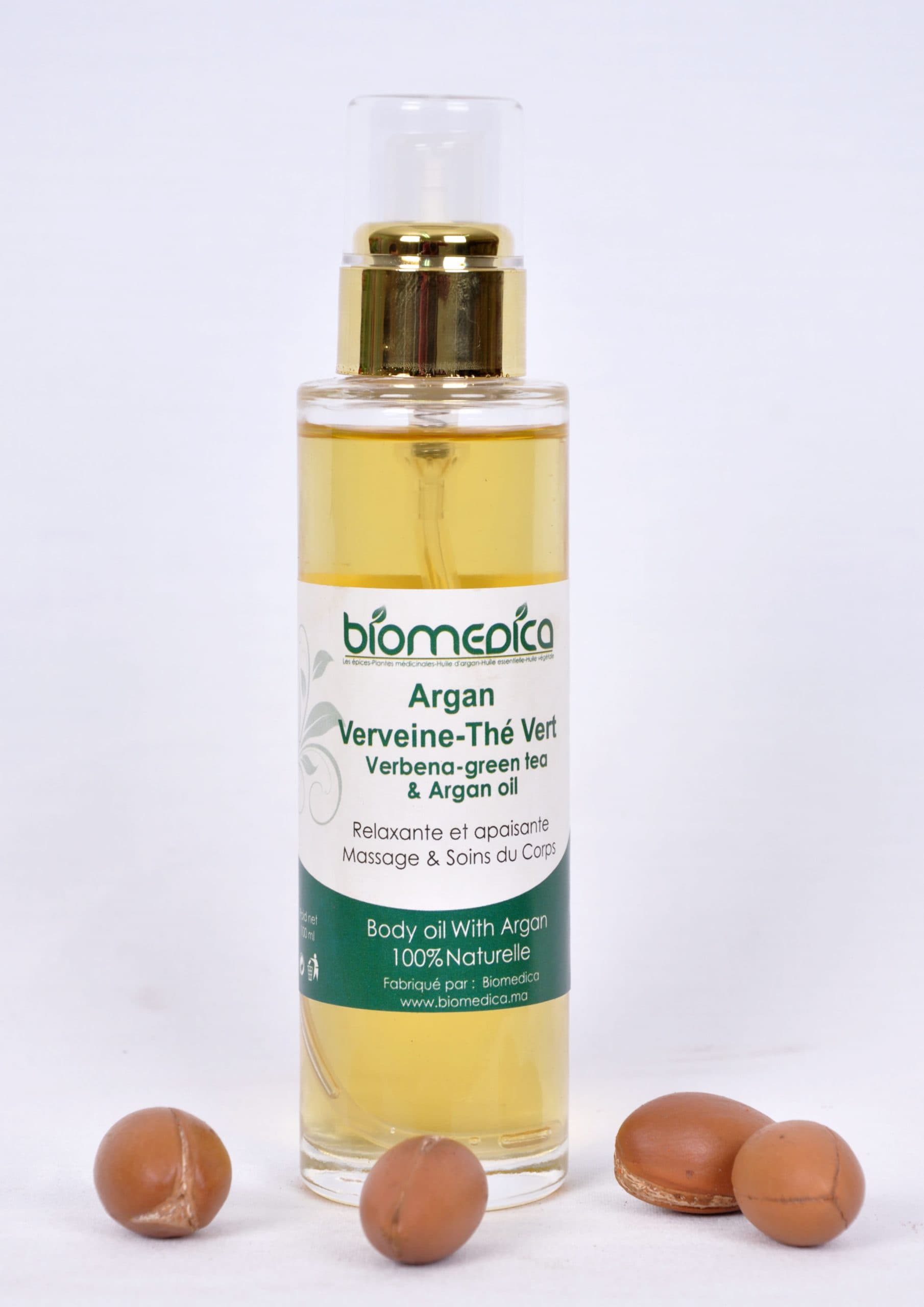 Huile calmante et relaxante thé-vert et verveine-100ML